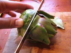 How to trim artichokes