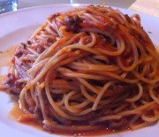 Spaghetti with minced meat sauce