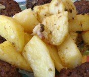 Baked potatoes with oregano
