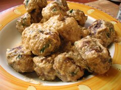 Meatballs with ouzo