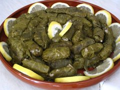 Stuffed vineleaves with rice