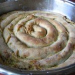 Twisted zucchini pie from Macedonia