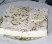 Baked feta cheese with oregano