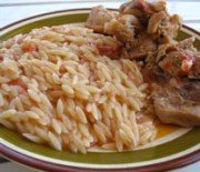 Chicken with orzo