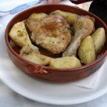 Chicken with lemon, baked in the oven