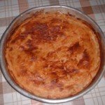 Cheese and yoghurt pie with no eggs