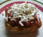 Cretan rusk with tomato, oregano and cheese