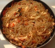 Greek Style pasta with shrimps