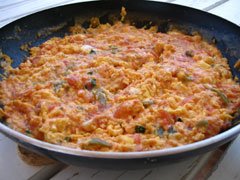 Omelet with Fresh Tomatoes