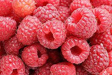 Greek frozen yogurt with raspberries