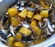 Baked Sardines with potatoes