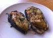 Eggplants with potato puree